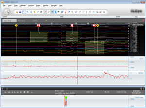 Main screen of a scientific application