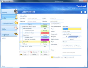 Job dashboard